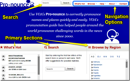 pronounce voa