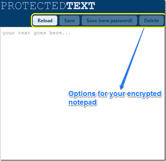 protectedtext main ui