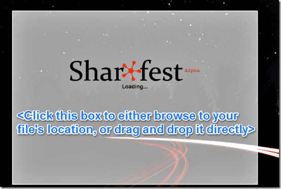 sharefest main ui