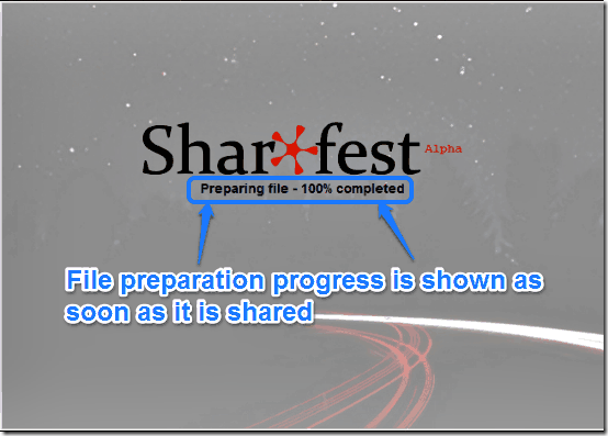sharefest transfer step 1
