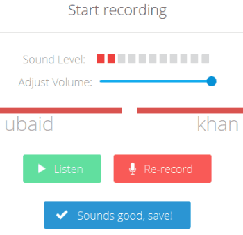 start and save recording