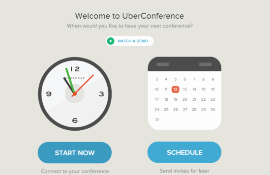 uber conference making a call