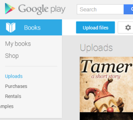 upload eBooks to Google Play Books