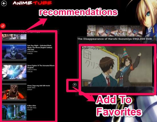 AnimeTube-Video Options