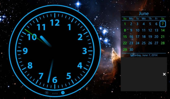 Clock-Analog Clock calendar