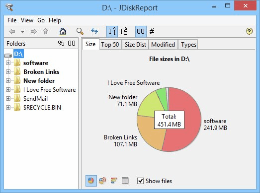 Disk Space Analyzers - JDiskReport