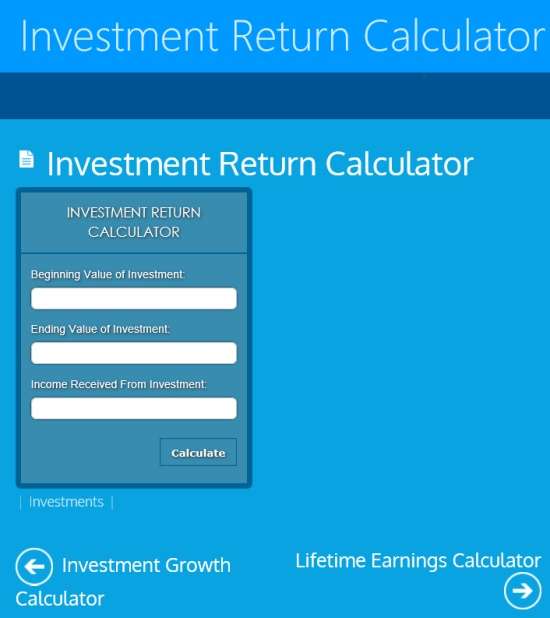 FinanceSum-Investment calculator