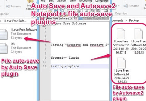 Notepad++ Plugins - Auto Save and Autosave2
