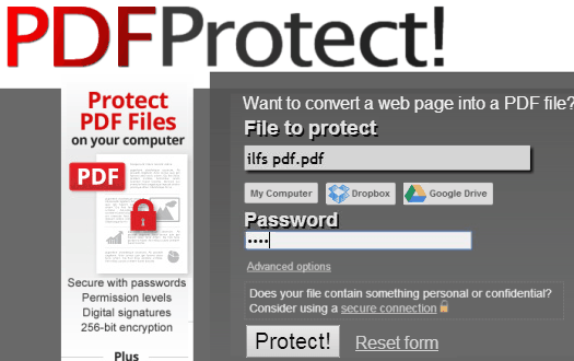 Password Protect PDF Online - pdfprotect.net