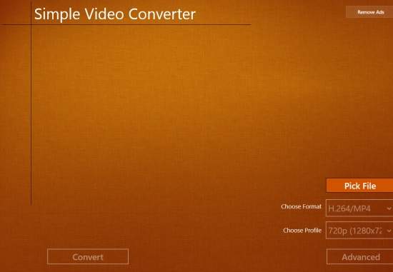 Simple Video converter-Home