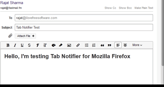 Tab Notifier Gmail