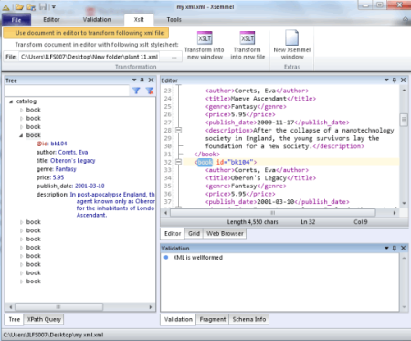 XML Editor To Create, Edit XML Files, Compare and Validate XML File
