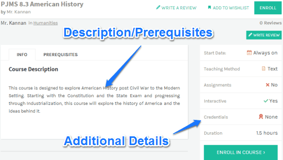 course detail sliderule