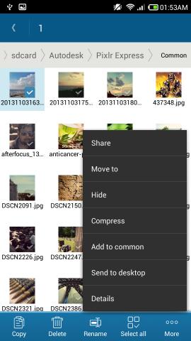 file exploere optionsTomi File Manager for Android
