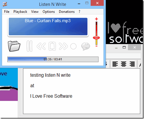 free transcription software - Listen N Write