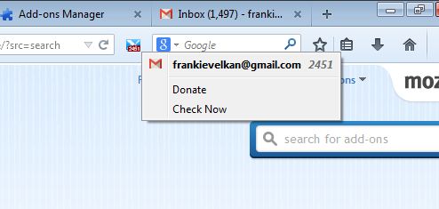 gmail notifier addons firefox 4