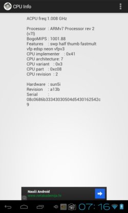 hardware specification analyzer android 2