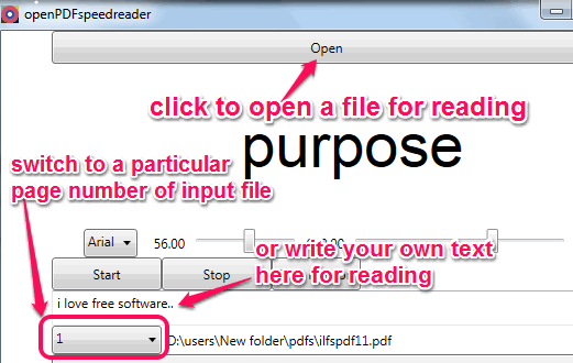 open a file for reading or write own custom text