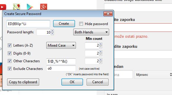 password generator addons Firefox 2
