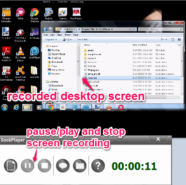 save and play recorded desktop screen