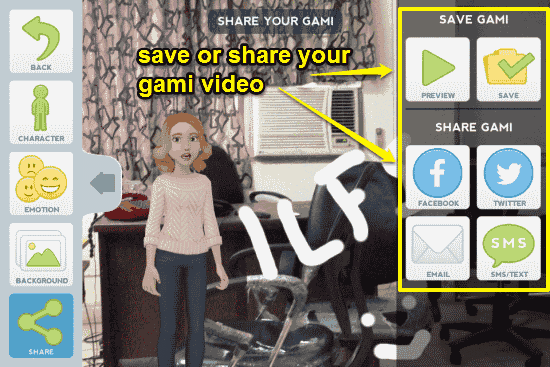 save or share gami