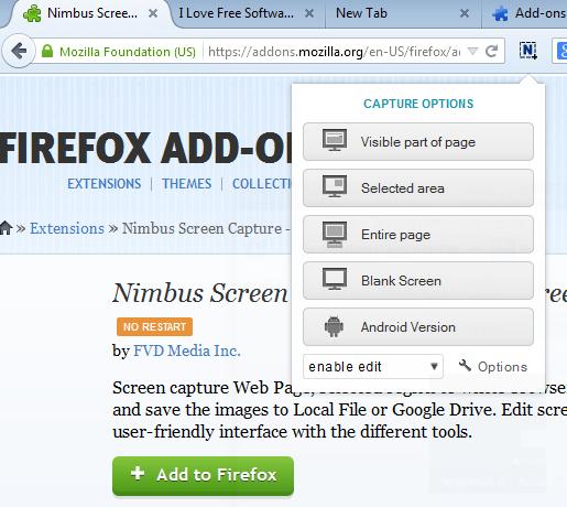 screenshot addons firefox 2