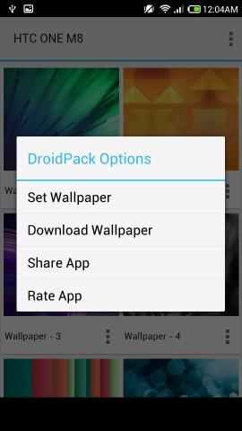 set wallpaper DroidPack Wallpapers for Android