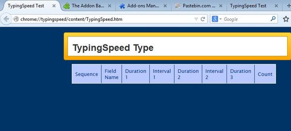 speed typing addons firefox 4