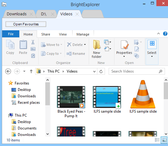 BrightExplorer- add tabs to Windows Explorer