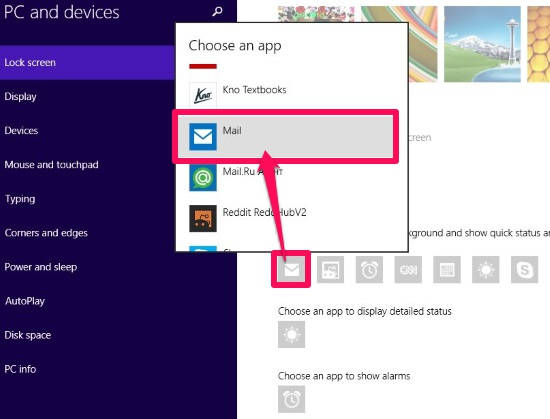 Customize Lock Screen-Choose Apps