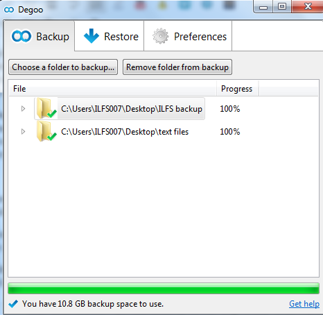 Degoo- backup files online