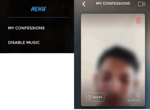 Deleting Video Confession