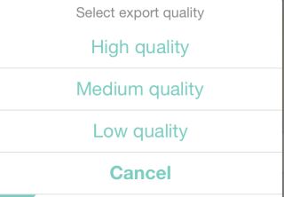 Export Video Quality