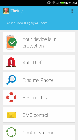 Find your stolen device with Theftie for Android