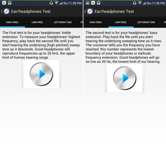 How to test headphones with Ultimate Ear Headphone Test for Android