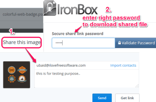 IronBox Express- password protect Dropbox files