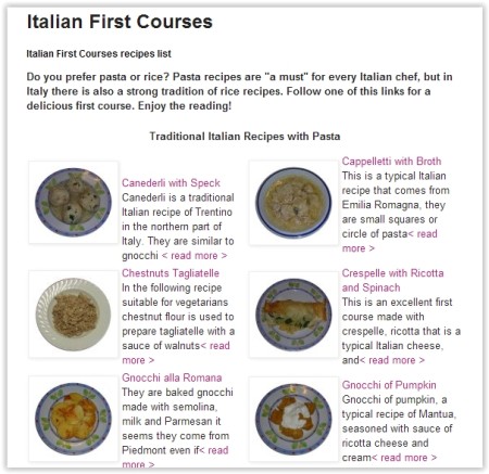 Italian Food recipes