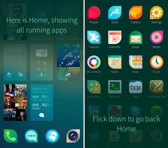 Jolla Phone Launcher for Android home screen