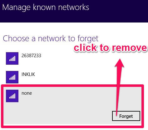 Remove Network-Forget