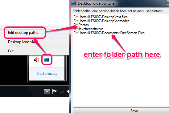add folder path to folder switcher list