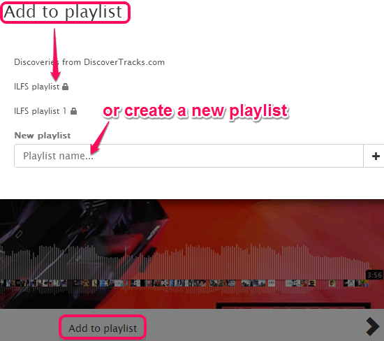 add sound track to playlist