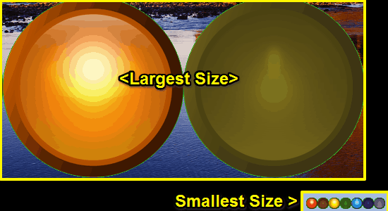 discolights size comparison