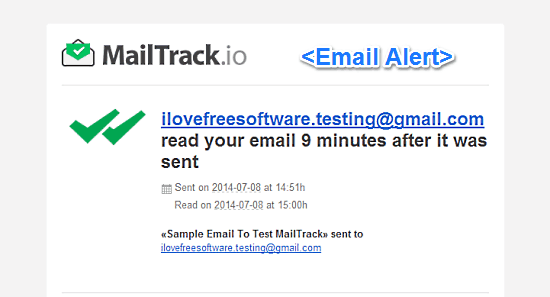 email alert mailtrack