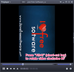 free media players to rotate videos