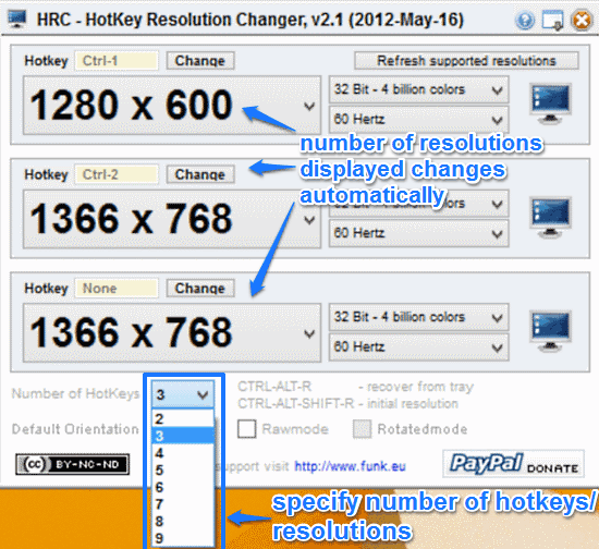 hrc set hotkey number