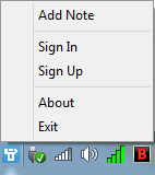 jeoe note context menu