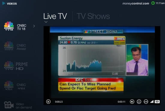 moneycontrol-Live TV