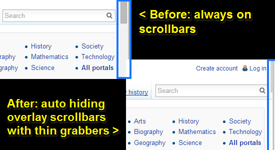 overlay scrollbars