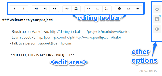 project editor