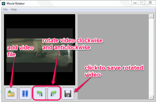 rotate and save video